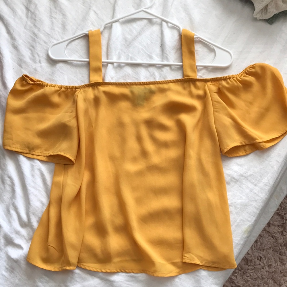 Yellow loose blouse